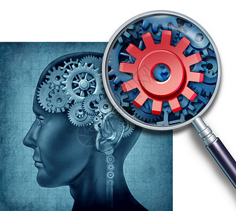 人与齿轮素材以神经元符号的重新研究为代表的齿轮和人类大脑医学概念最后是神经细胞活动的放大镜显示与认知功能和记忆有关的智力研究背景