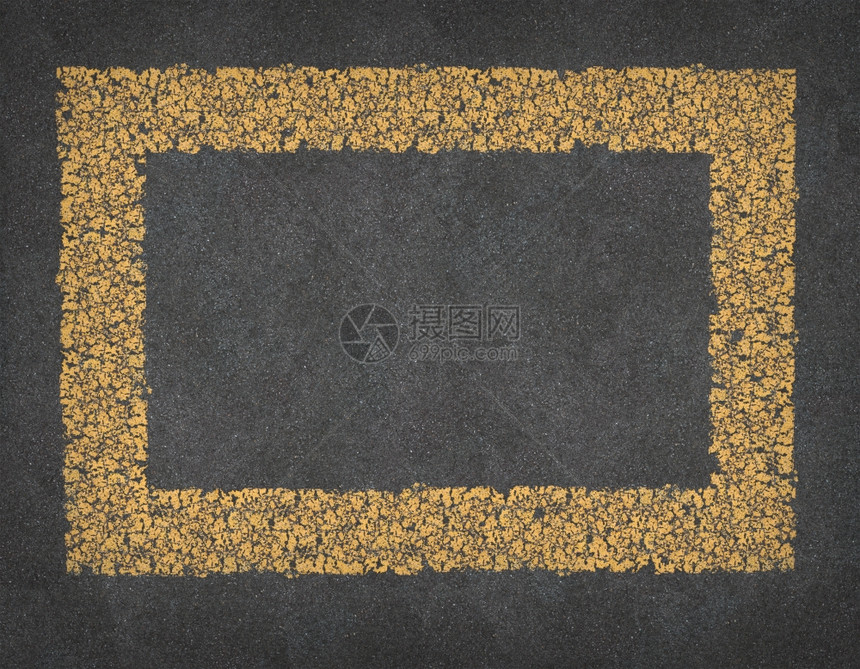 公路上的黄线道路空白长方形框架图片