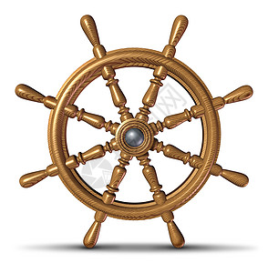 方向舵船舶长或在游艇海水船只上将驶向安全水域时作为方向和指导的航行控制标志背景