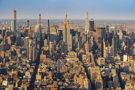 纽约市中心天空线摩大楼图片