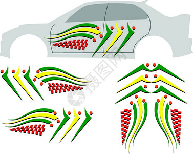 汽车车辆图形条纹格子图图片