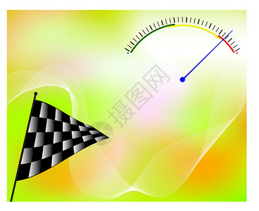 开表器汽车脉速表运动背景设计图插画