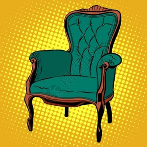 绿色复古经典椅子图片