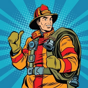 专业救援人员消防员图片