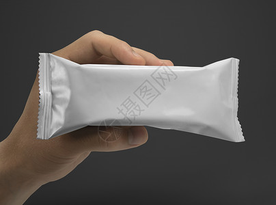 用于零食的白色包装用于手头零食的清洁白色包装高清图片
