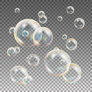 3d彩色肥皂泡泡设计图片