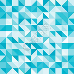 淡蓝色抽象三角形矢量背景图片
