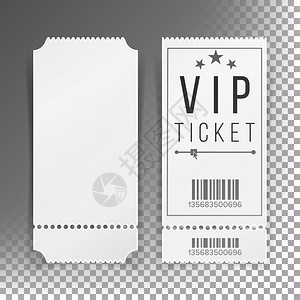 空的剧院电影火车足球票券透明背景隔离的票券固定模板现代的婚礼电影生日或马戏团票模板背景图片