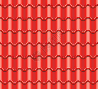 天津瓷房子红色的花瓷矢量屋顶元素无缝模式陶瓷砖屋顶插图的碎片屋顶花瓷矢量屋顶的花瓷矢量砖屋顶插图的碎片插画