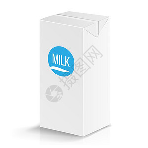 矢量牛奶包装盒背景图片