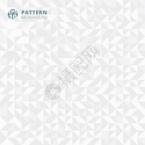 几何形状抽象白色和灰梯度马赛克背景图片
