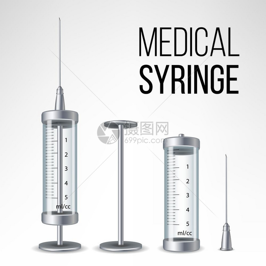 玻璃医疗注射器图片