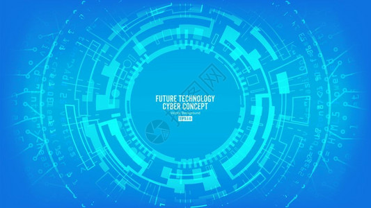 安全打印蓝色电子网络数字系统设计抽象未来技术背景背景图片