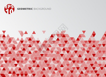 抽象红色三角形结构背景纹理图片