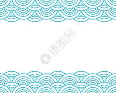 日本波子汽水无缝的抽象波浪图案设计设计图片