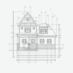 房屋建筑规划矢量插图背景图片
