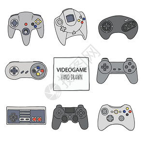 视频游戏主题杆控制器视频游戏主题杆控制器向量图片