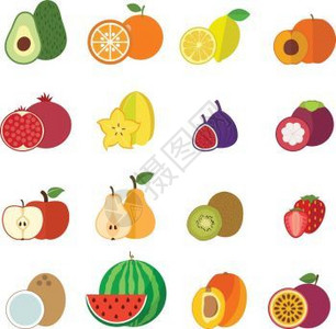 卡通夏季水果背景图片