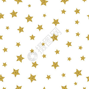 金色星星矢量元素背景图片