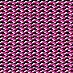 粉红黑波无缝织物波浪矢量背景图片