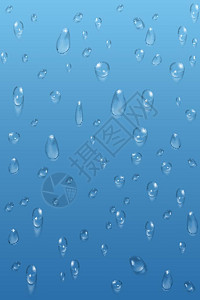 冷凝透明水滴矢量素材背景设计图片