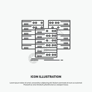 可移动支架用于ui和x网站或移动应用程序的线矢灰符号插画