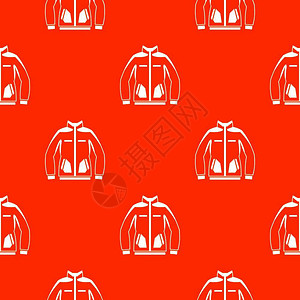 男子冬季夹克红色背景矢量设计元素图片