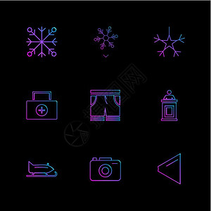雪短裤医疗相机滑雪花圣诞节12月5日冬季图片