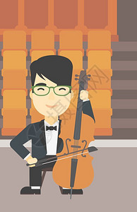 一个大提琴手 图片