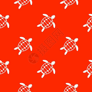 矢量海龟海龟红色图案背景矢量设计元素设计图片