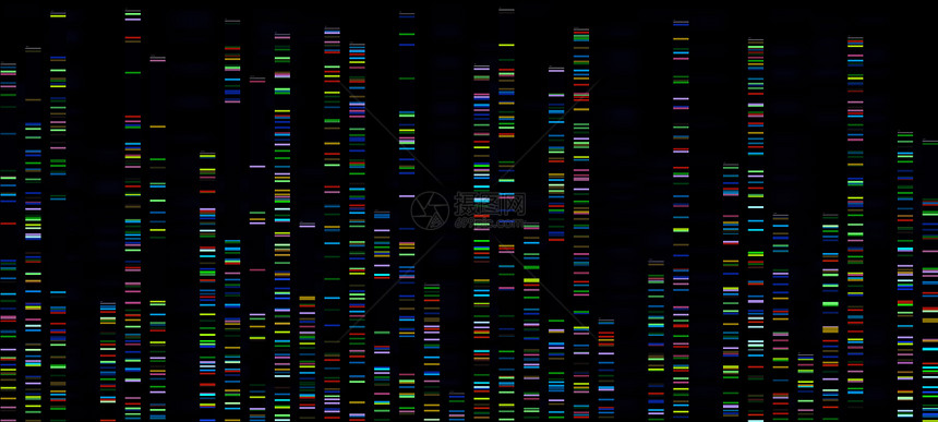 序列分析生物信息数据彩色方格图图片