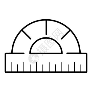 标尺测量用于Web的标尺矢量图插画