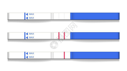 酸碱试纸怀孕测试纸插画