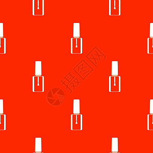 指甲油无缝红色图案背景矢量设计元素图片