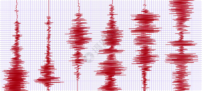 地震学地震监测仪插画