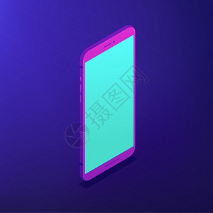 蓝色屏幕等离子智能手机便携式数字设备通信应用程序开发数字技术概念紫外线背景背景图片