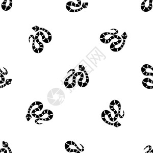黑斑蛇无缝图案矢量设计元素图片