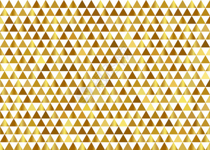 金色三角形几何三角形背景矢量元素插画