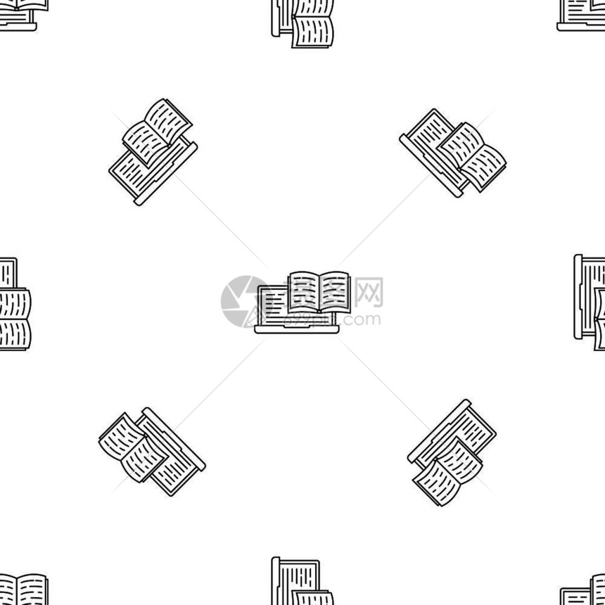 网络阅读模无缝矢量重复图片