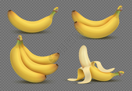香蕉剥皮香蕉插画