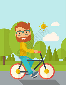 骑自行车的人图片