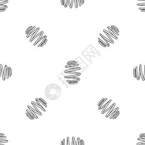 中低汽车弹簧模式无缝矢量重复几何图图片
