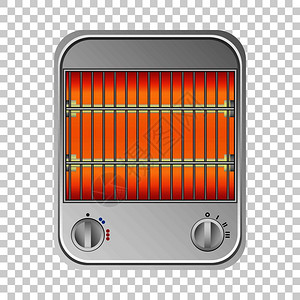 小型热器电暖气模型插画