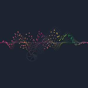 声音波矢量说明设计模板背景图片
