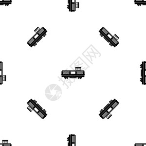 货运列车黑色重复矢量几何图图片