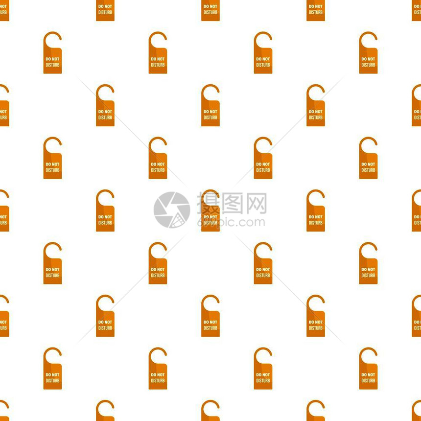 橙色房间挂器扰动标签矢量图图片