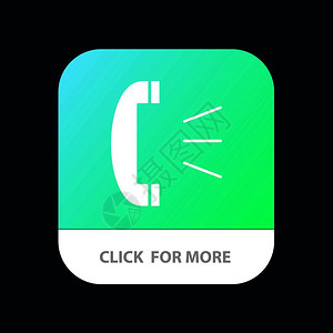 答呼叫客户支持移动应用程序按钮以及机器人和iosglyph版本商业高清图片素材