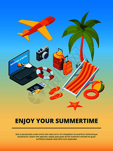 夏季旅行和假日度旅游背景图片