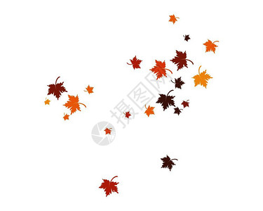 秋叶背景模板矢量元素背景图片