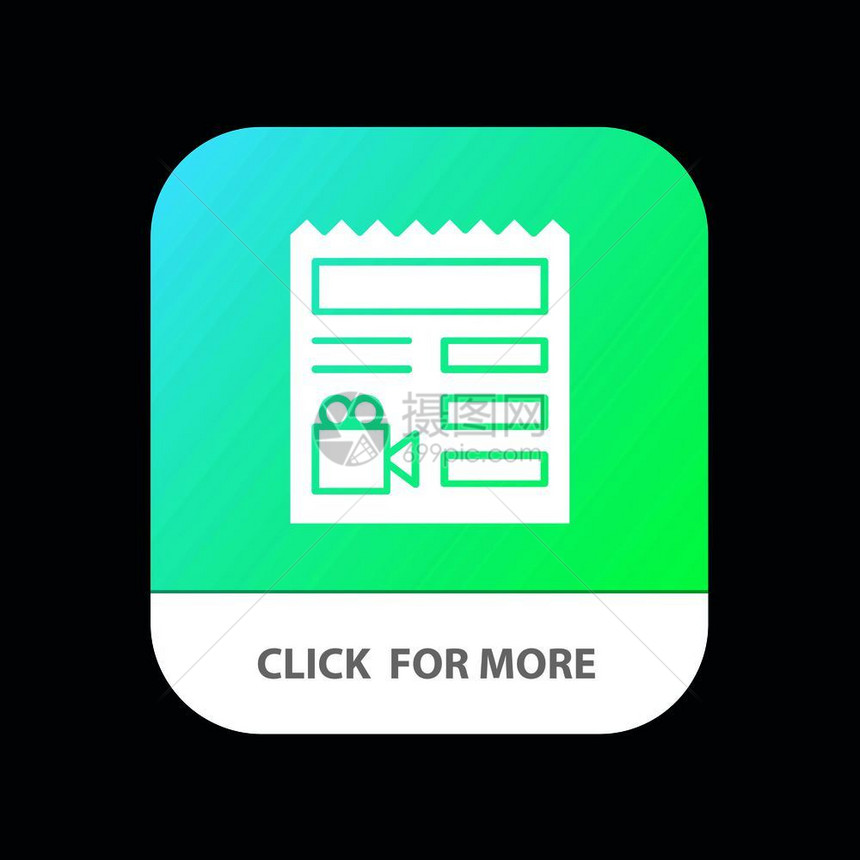 基本文档视频相机移动应用程序按钮图片